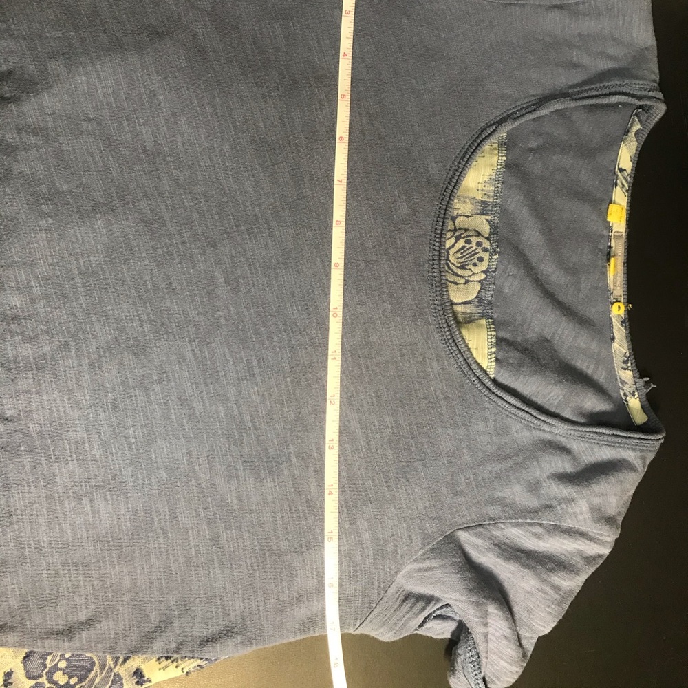 Little Yellow Button Blue/flora Cinched back - Picture 5 of 7